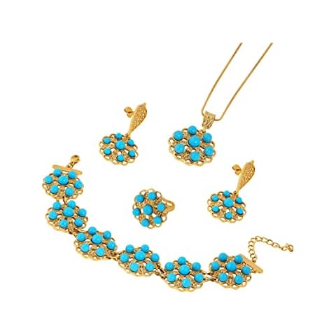 MINACHI Boho Vintage Gold Plated Jewelry Set Cover