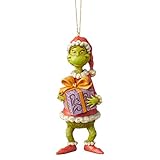 Geschenkbox mit Markenlogo Jim Shore Grinch Hängeornament, Mehrfarbig, Einheitsgröße