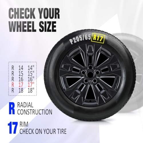17 Inch 5 Spoke Alloy Wheel Skins Fits for 2025-2026 Chevy Equinox LT Trim - 5