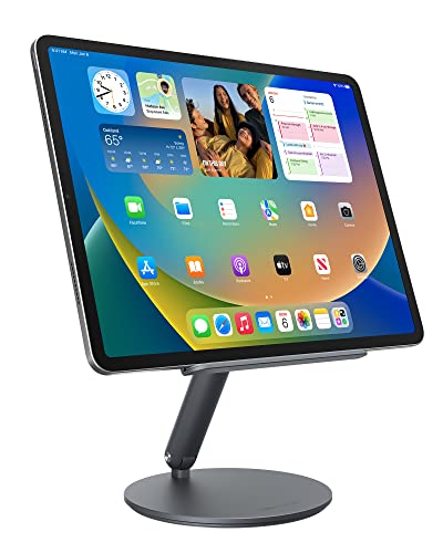 Lululook Tablet Stand For Desk, Foldable & 360° Rotation Tablet Stand Holder Compatible With Ipad/ Pro/Air/Mini, Phone, Samsung, Nexus 4-13" Gray #TOP7