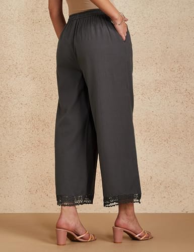 Image of Amazon Brand - Myx Women Relaxed Fit Palazzo (Available in Plus Sizes)
