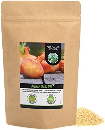 Granulated Onions (500g, 1.1 lb), Onion granules, Ground Onions, 100% Natural from Gently Dried Onions, No additives