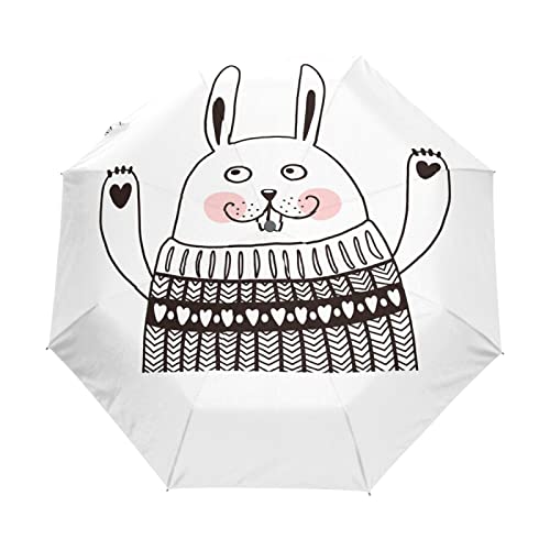 Parapluie mignon motif lapin amour cadeau idéal fille