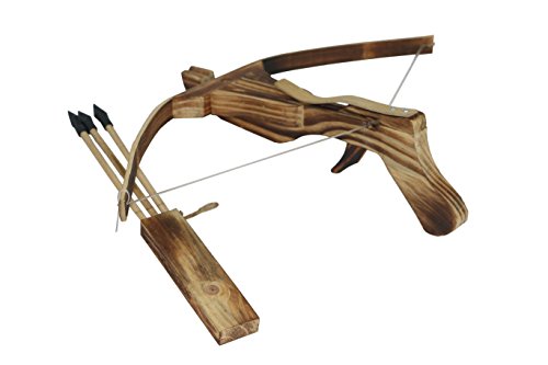 Wooden Crossbow Simulation Model Toy + Quiver + Arrows Wooden Archery Outdoor for Kid / Children