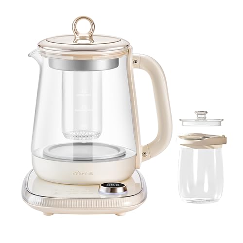 Tetera eléctrica Bear HK-5L15B05 1.5L vidrio y acero miniatura 1