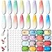 Karroy Sponge Pat Paint Nail Gel, Ombre Nails Gradient Gel Nail Blush Blooming Aura Nails Drawing Stripper Floral Painting DIY Nail Art, No Wipe, UV/LED Curing (16 Colors G)