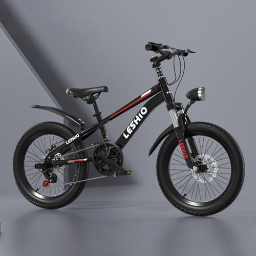 【Banefu】新登場 子ども自転車 変速 子供用マウンテンバイク18/20/ 22インチ、 LEDヘッドライト付き ディスクブレーキ 高炭素鋼 安全耐久性 可愛い 高さ調節可能 組み立て簡単6 〜 15歳 低学年 女の子 男の子 小学生 人気 誕生日 プ