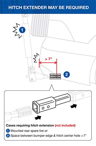 Tyger Auto Tg-Rk4B102B Deluxe 4-Bike Carrier Rack Compatible With Both 1-1/4'' And 2'' Hitch Receiver | With Hitch Pin Lock & Cable Lock | Soft Cushion Protector #TOP7