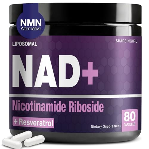 SHAPEINGIRL NAD Supplement - Nicotinamide Riboside Resveratrol 900mg, Liposomal NAD Supplement for Women and Men, NAD Plus Pure Organic