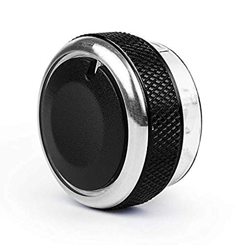Riloer - 3Pcs Bouton de Commande de Climatisation, Riloer pour voiture A/C interrupteur de commande de chauffage Boutons de Tableau de Bord Contrôle de Voiture Air Conditionné en Aluminium Noir
