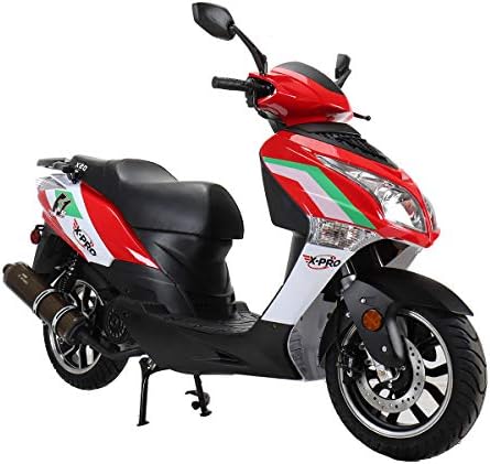 X-PRO 150cc Moped Street Gas Moped 150cc Adult Bike with 13" Aluminum Wheels!(Red)