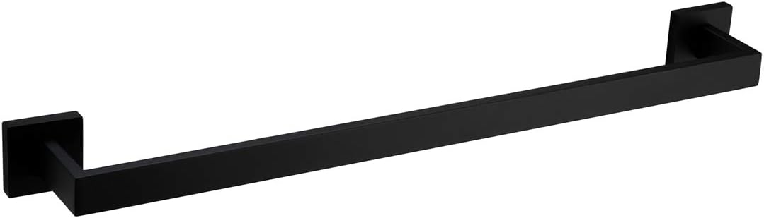VELIMAX Premium Stainless Steel Towel Bar Black Towel Rack Wall Mounted Towel Rail Towel Rod for Bathroom, Matte Black, 30-Inch: Home & Kitchen