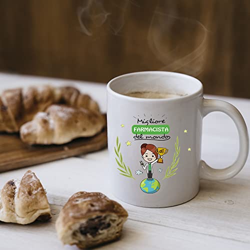 Mug Mug - Best PHARMACIST - of the World - Gifts Ideas, White, 1 Unità (Confezione da 1) - Image 4