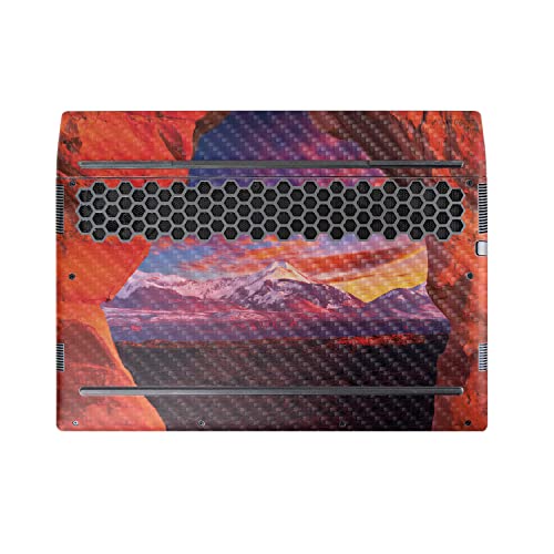Image of MightySkins Carbon Fiber Skin Compatible with Alienware M17 R5 (2022) Full Wrap Kit - Vibrant Arch | Protective, Durable Textured Carbon Fiber Finish | Easy to Apply & Change Styles | Made in The USA