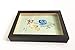 leyoubei 4x6-inch Picture Frame Shadow Box (Slide pin) with Glass Front,for Desktop and Wall Hanging Display Collectibles,Plant Specimen Kid's Souvenirs and Photos (4x6", Dark Brown)
