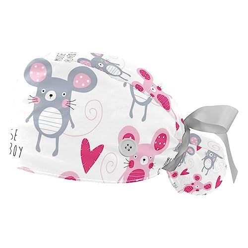 Bonnet bouffant en coton doux avec bandeau absorbant intégré pour de longues heures de travail