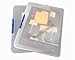 2 Pack Clear Plastic Document Cases File Holders, desk paper organizers, project containers