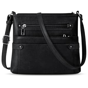 Crossbody Bag for Women, Multi Pocket Casual Crossbody Purse Leather Women Purse Adjustable Strap Shoulder Bag Handbags