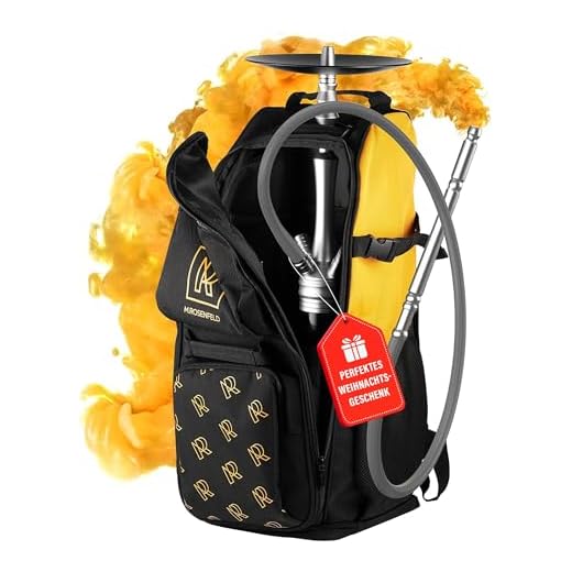 Mochila para Cachimba Maletas De Viaje con 13 Compartimentos para Boquillas Cachimba Shisha Accesorios Bolsa Grande para Cachimba Acolchado Y Resistente Al Agua Mochila De Viaje