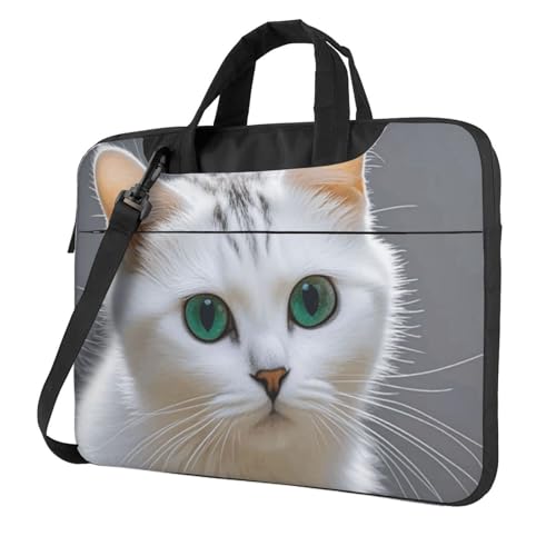 Sac d'ordinateur portable chat blanc pour protéger votre PC des chocs