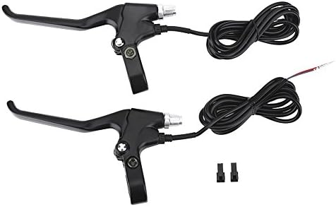 1 Pair Bicycle Brake Lever, Aluminum Alloy E-Bike 1.7m Wire Brake Lever for Cycling Bikes with 22.5mm Handlebar Electric Bike Brake Lever