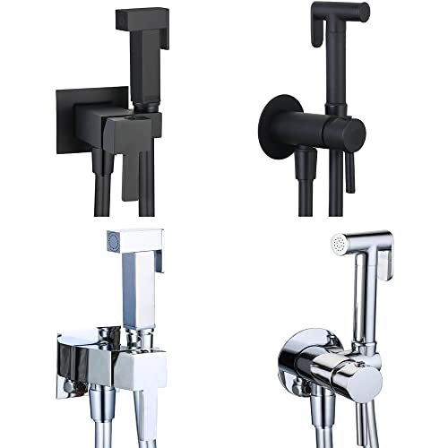Kit Idroscopino Acqua Calda e fredda con Shut-Off Azionamento a Leva Ottone