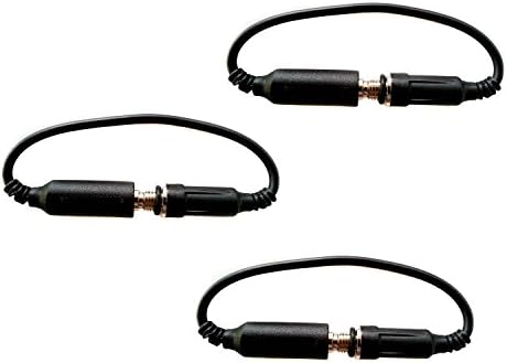 ItCoolParts® 3 Pack For iPhone 6 / 6 Plus Waterproof Case, LifeProof Case, Generic Replacement Parts Headphone Adapter Wires (Black / 3pcs)