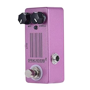 COMPACT DESIGN: Mini-sized spring reverb pedal that fits efficiently on any pedalboard while delivering professional-grade reverb effects for electric guitar SOUND CONTROL: Features adjustable dwell and mix potentiometers to precisely blend dry and w...