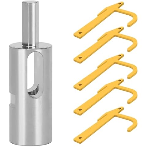 EZ Twist Ties Tool for 9 Gauge Chain Link Fence Parts,Easy-Twist High-Tensile Wire Tool for Fixing Fences,Compatible with 3/8” Chuck Power Drills,Ideal for Securing Chain Link and Loop Fences Cover