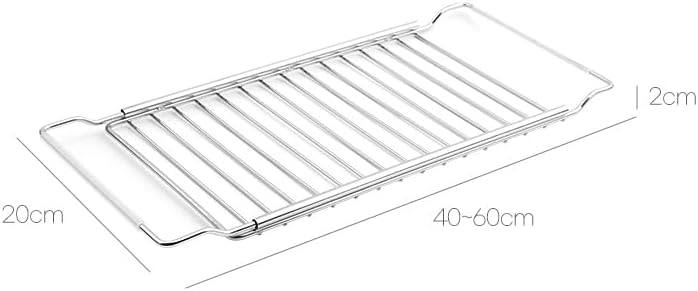 Miniatura 2 de GOODSDECO Escurridor de platos de tamaño ajustable de hasta 23.62 pulgadas - Escurridor de platos en el fregadero, escurridor de platos de acero