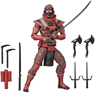 G.I. Joe Classified Series Red Ninja Action Figure Collectible Premium Toy,Multiple Accessories 6Inch Scale,