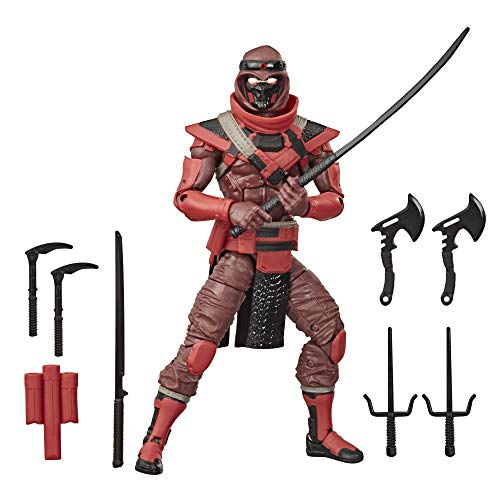 G.I. Joe Classified Series Red Ninja figurka 08 kolekcjonerska zabawka premium z wieloma akcesoriami waga 15 cm z niestandardowym opakowaniem sztuka