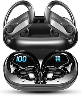 Wireless Earbuds, Sports Bluetooth 5.3 Headphones, Bluetooth Earbuds with Mic, in Ear Wireless Earphones Noise Cancelling Headphones, Ear Buds with Earhooks IP7 Waterproof 48H for Running