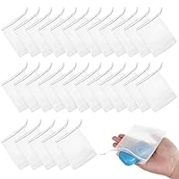 30 Stück Seifensäckchen Nylon Seifenbeutel mit Kordelzug Schaumnetze Peeling-Seifenbeutel Zubehör für Baden Gesichtsreinigung Werkzeug