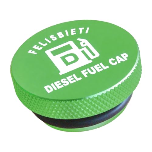 Felisbieti Diesel Fuel Cap-Magnetic Aluminum, for GM chevy 3.0L Duramax (2020–2026) Silverado & Sierra, 2013-2018 dodge Ram 1500 2500 3500 diesel-gmc sierra/chevy silverado1500 accessories