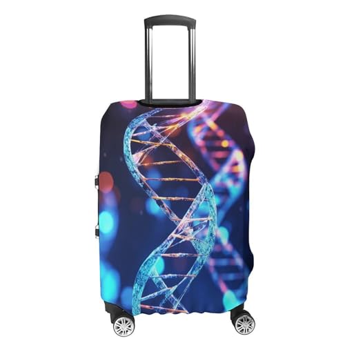 Luggage Covers Anti-Scratch Suitcase Cover DNA Genetic Helix Washable Elastic Suitcase Protector Travel Luggage Protector Covers Carry On Luggages Cover M (22-24 inches)4