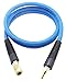 YOTOO Hybrid Lead-in Air Hose 3/8-Inch by 6-Feet 300 PSI Heavy Duty, Lightweight, Kink Resistant, All-Weather Flexibility with 1/4-Inch Brass Male Fittings, Bend Restrictors, Blue