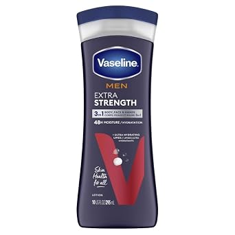 Vaseline Mens Extra Strength Lotion 10 Ounce (295ml) (2 Pack)