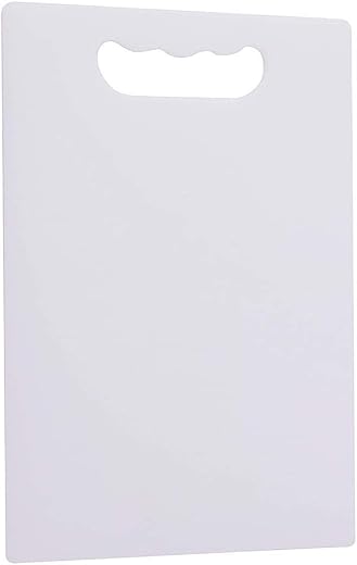 Bimex Plastic Chopping Board for Cutting Vegetables, Fruits, Meats (34 X 22cm X 5mm Thickness Medium Size) (Pack of 1) Mul...