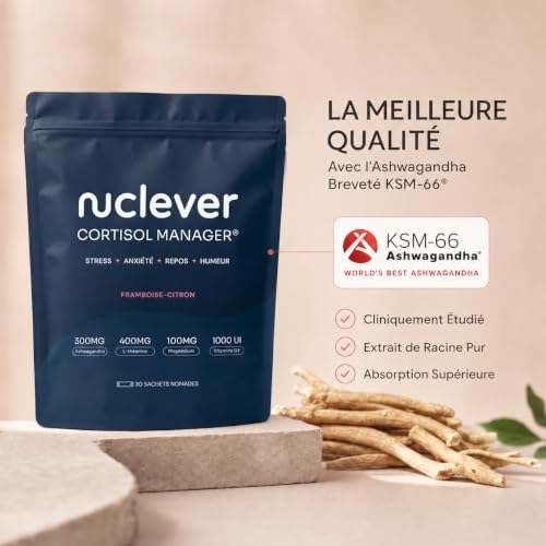 NUCLEVER Cortisol Manager Homme – Ashwagandha KSM-66 – vue 3