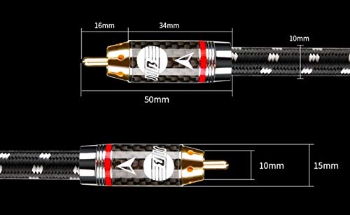 Kabel audio Cinch 1,5 M, JIB Boaacoustic Evolution Black seria 6NOCC+SCOCC 2X RCA wtyczka 2X RCA 24K złota powłoka