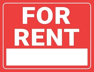 For Rent Sign - Sale Metal Sign 8x12 Inch for Security Use