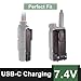 UV-K5 Battery USB-C Charger for Two Way Radio 3500mAh Enlarge Rechargeable Battery Replacement UV-K5(8) UV-K6 Walkie Talkie Accessories 7.4V