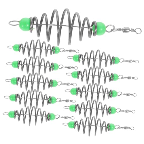 DECOMELODY 12Pcs Fishing Feeder Spring Coil Durable Bait for Outdoor Fishing Lightweight and Portable Fishing Tackle for Enhanced Catching Performance