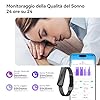 iSo Tech Smart Braccialetto Fitness Band senza Display, Smartwatch Fitness Tracker alla Moda Monitoraggio 24/7 Attività, Sonno Frequenza Cardiaca, Modalità Multisport, Autonomia 15 Giorni, IP68