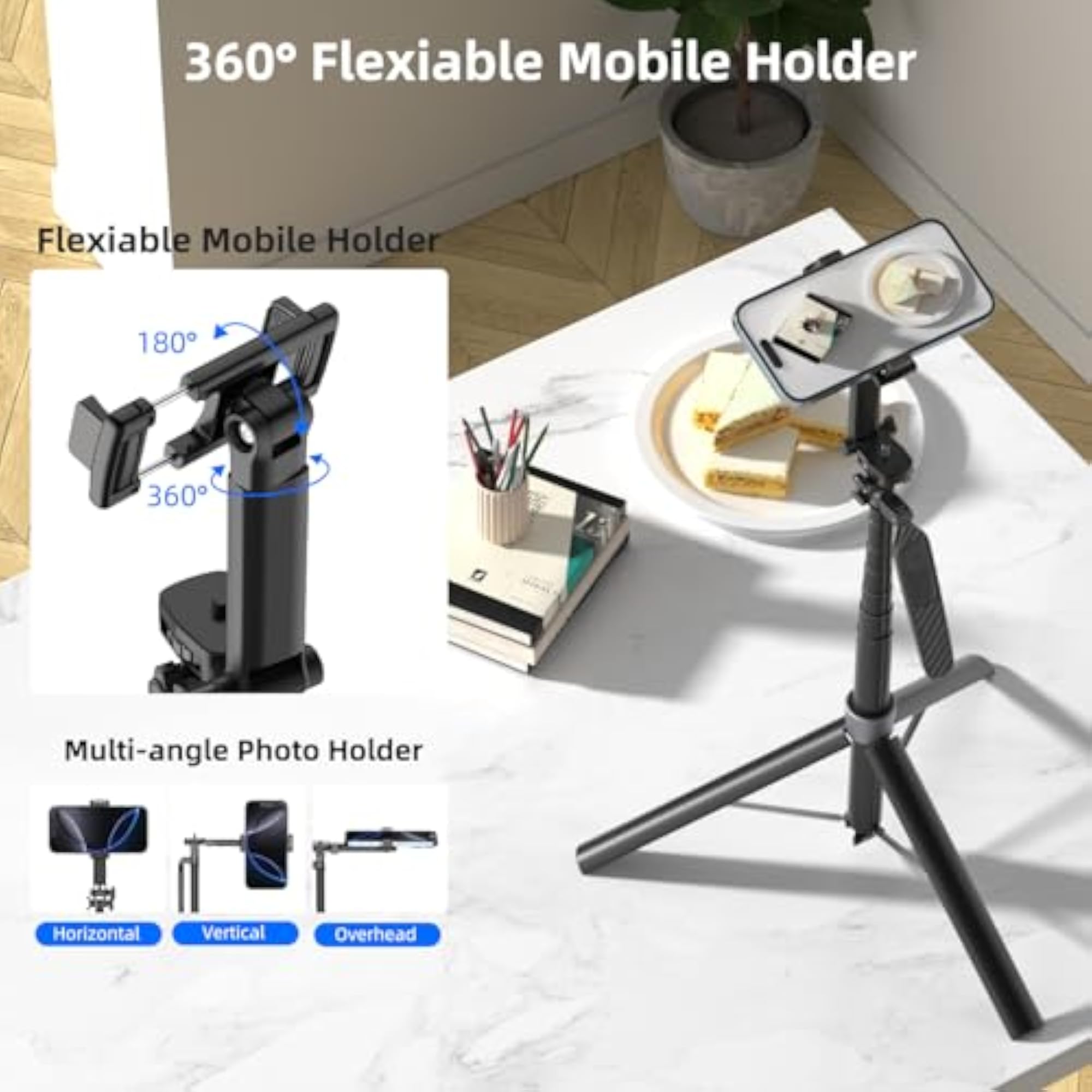 71 Automatic Selfie Stick Tripod with Rotating Handle