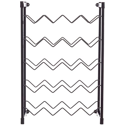 Garrafeiro Metaltru Preto Adega Suporte para 20 Garrafas