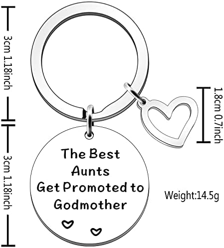 JETTOP Godmother Gifts from Godchild Will You Be My Godmother Birthday Christmas Gifts for Godmother The Best Aunts Get Promoted to Godmother