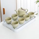 YoeEoay Teemaker Simple Modern Chinesische Teeservice Set Aus Keramik 500ML Infuser Und 125ML...