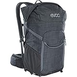 EVOC PHOTOP 22 Rolltop Kamerarucksack Fotorucksack (Reißverschluss-Trennwand im Hauptfach, verstellbarer Hüftgurt, Seitenzugriff, AIR CIRCULATION, NEUTRALITE SYSTEM), Carbon Grau meliert